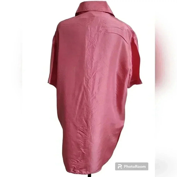 Diane Von Furstenberg Hot Pink Button Up - Picture 4 of 7